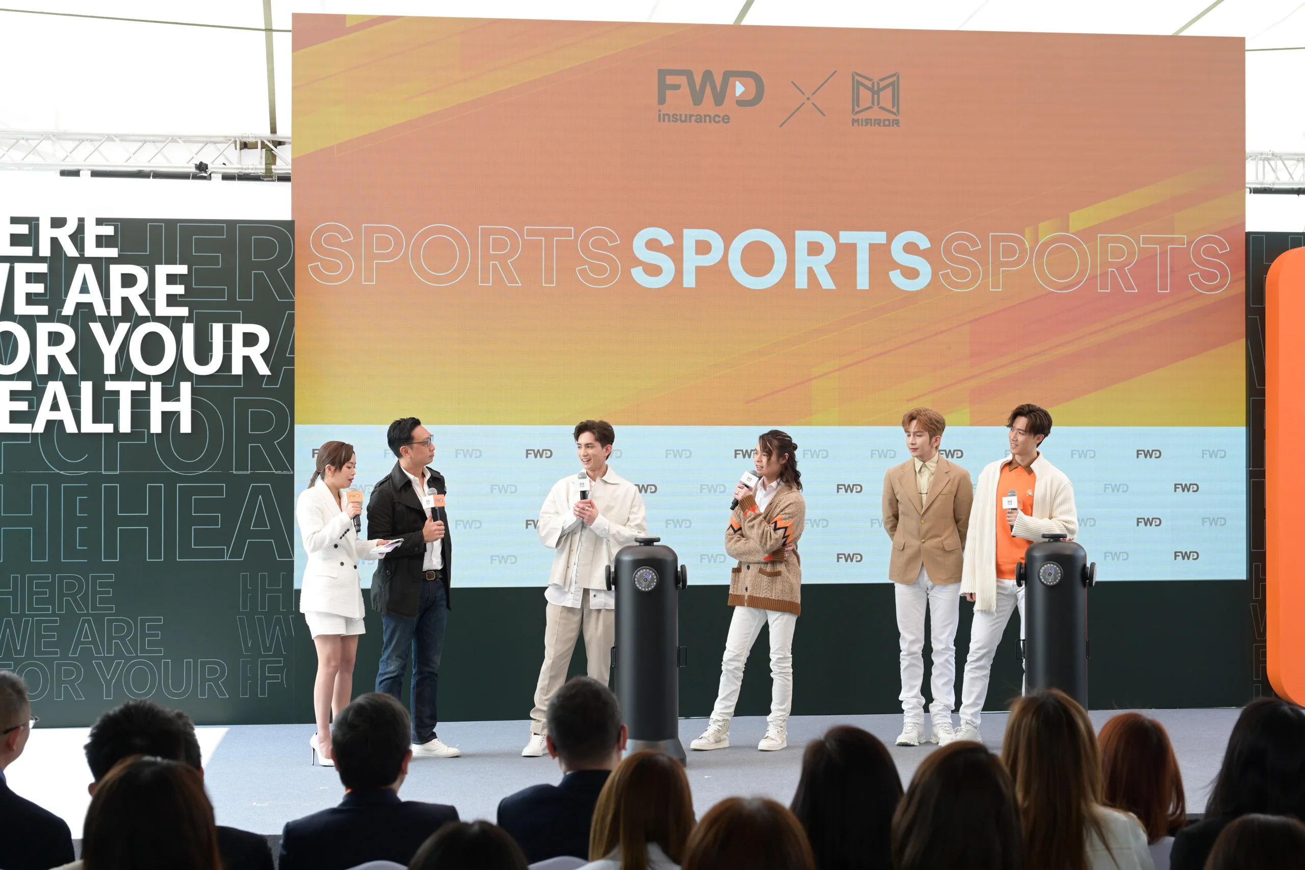 Panel speakers at the FWD Sports launch event — event photography by Kenn Photographic Arts
